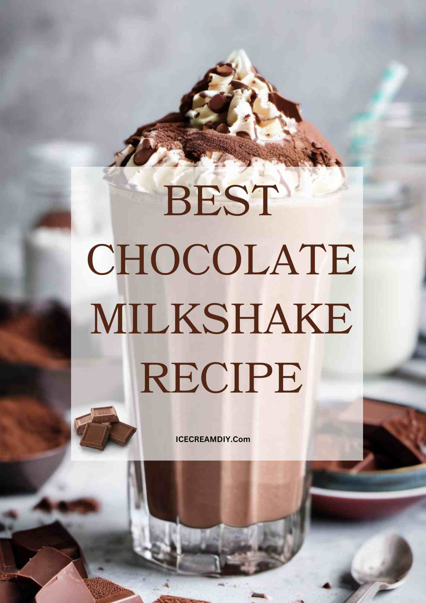 Simple Chocolate Milkshake Recipe How To Make Ice Cream DIY Ice 