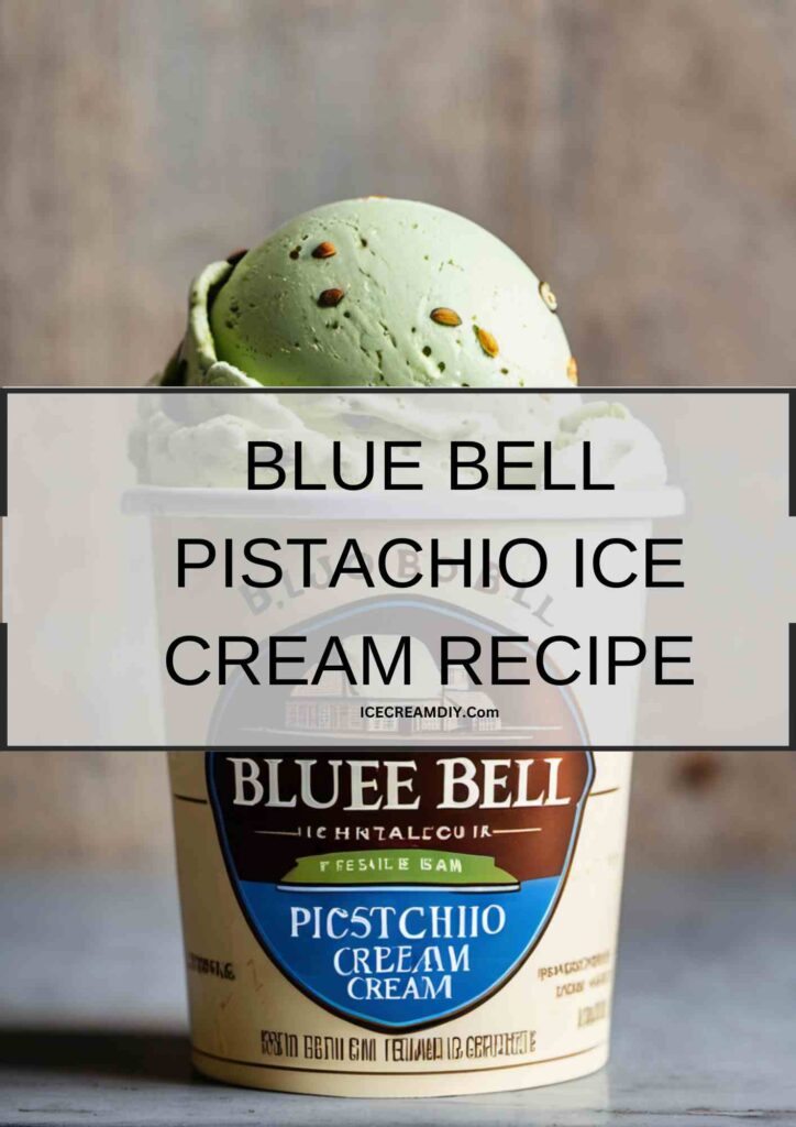 Blue Bell Pistachio Ice Cream Recipe