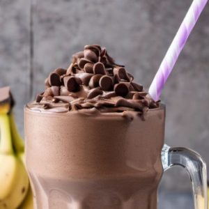 Chocolate Banana Milkshake Without Ice Cream