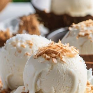 Coconut Ice Cream with Coconut Condensed Milk Recipe