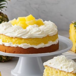 Pineapple Cake With Cream Icing Recipe