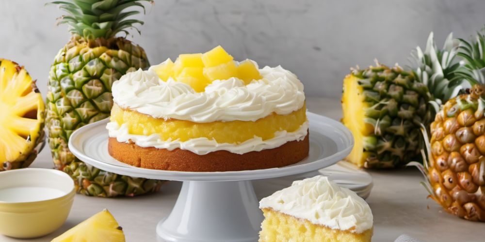 Pineapple Cake With Cream Icing Recipe