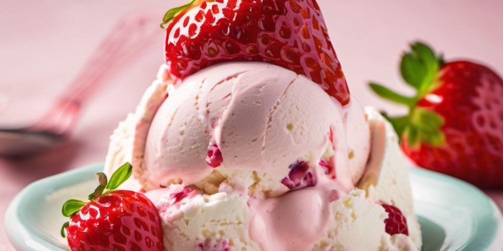 Strawberry Cheesecake Cottage Cheese Ice Cream Recipe