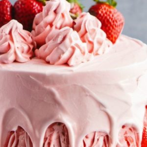 Strawberry Cream Cheese Icing With Frozen Strawberries Recipe