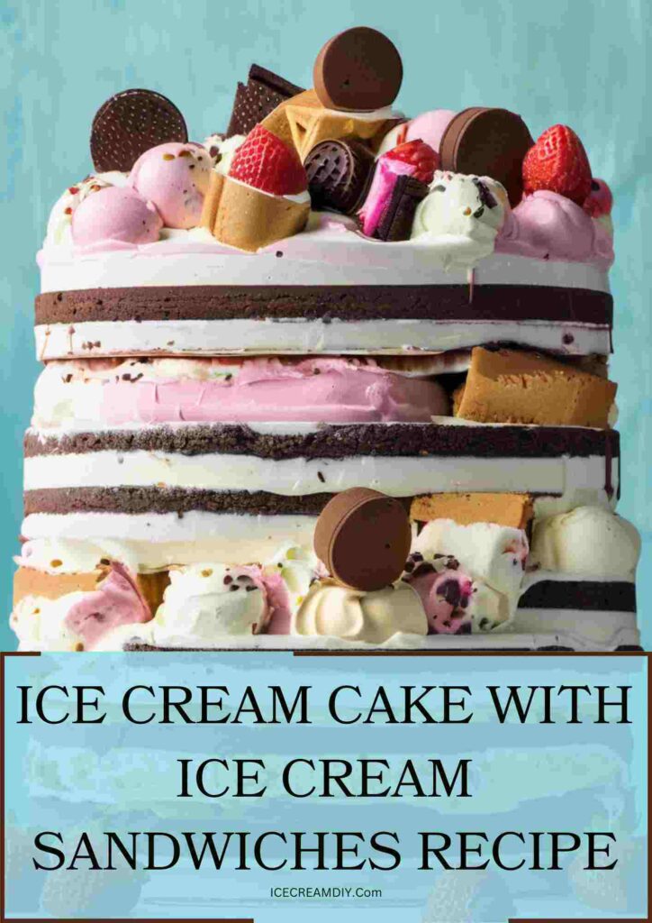 Ice Cream Cake With Ice Cream Sandwiches Recipe