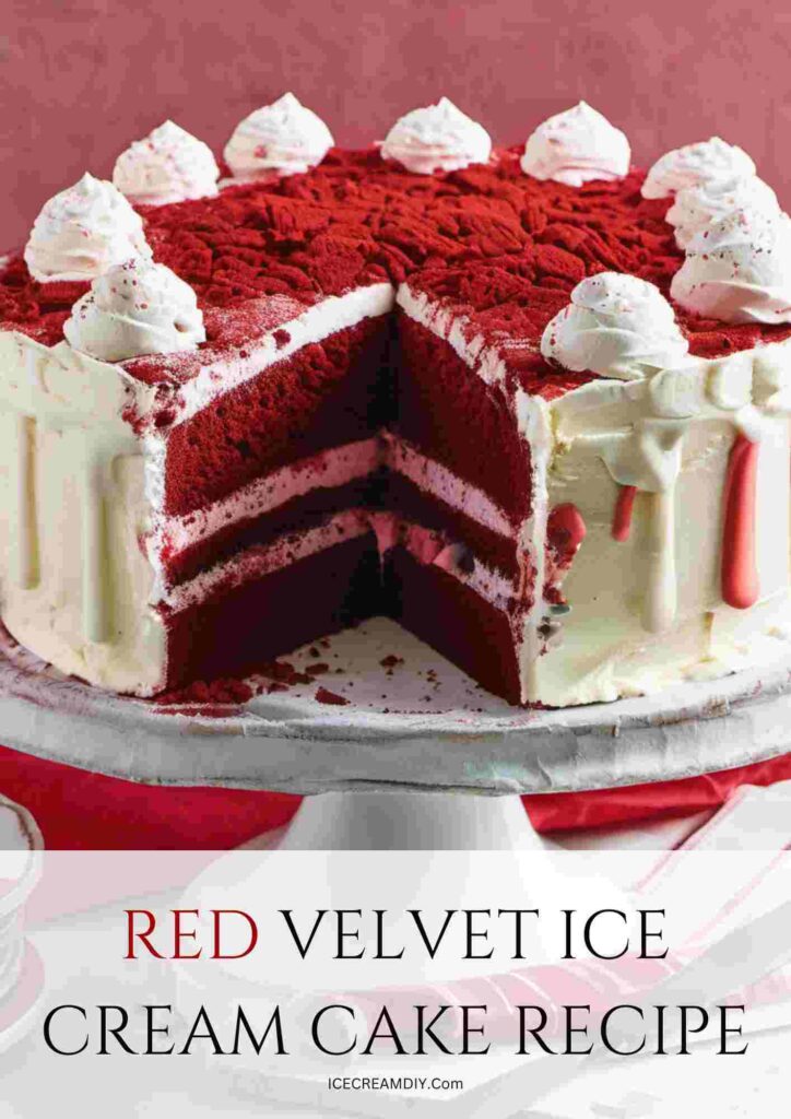 Red Velvet Ice Cream Cake