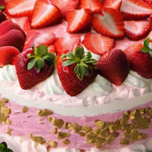 Strawberry Ice Cream Cake Recipe